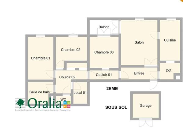 Appartement · Location Dijon (21000) 4 pièces · 83m²