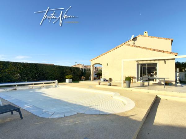 Villa 4 faces de 113 m2 - 4 chambres - piscine - Latour-Bas-Elne