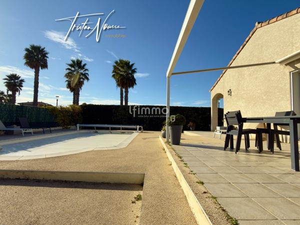 Villa 4 faces de 113 m2 - 4 chambres - piscine - Latour-Bas-Elne