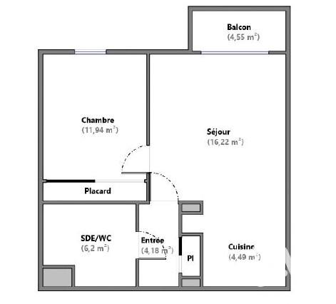 Appartement à vendre 2 pièces 43 m² Claye-Souilly