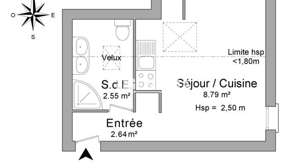Location Studio meublé 13.98 m² - Mont-de-marsan 40000