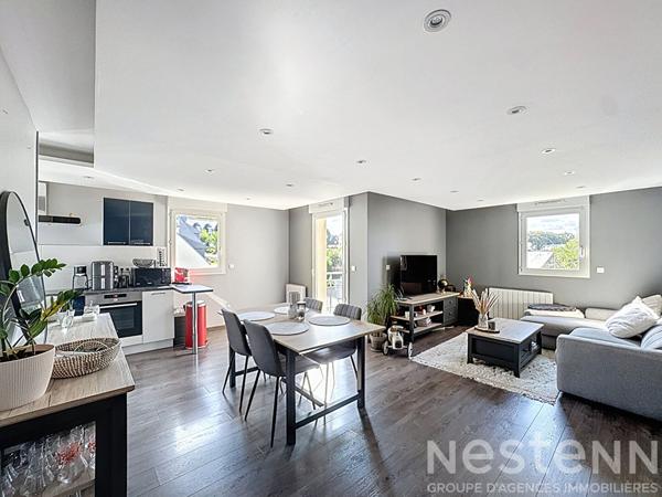 Appartement clé en main type 2 ; 60m² ; balcon ; place de parking - Hennebont