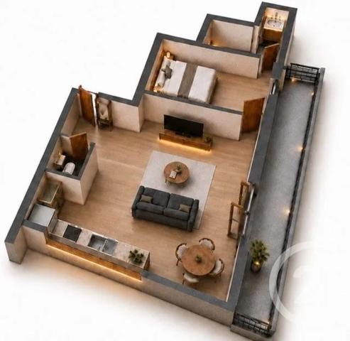 Appartement F2 à vendre  2 pièces - 44,50 m 2   THIAIS  - 94