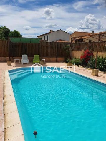 BAISSE DE PRIX - maison de plain pied avec 2 gîtes et piscine