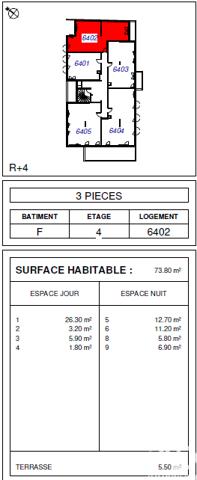 Appartement à vendre 3 pièces 74 m² Villeneuve-Saint-Georges