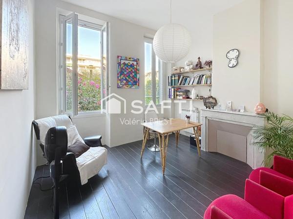 Bail  a céder -Local plus appartement -jardin de 200m2.