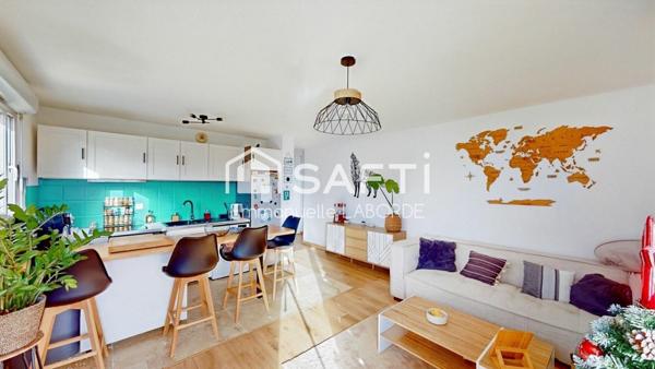 Superbe T3 au calme avec balcon et parking