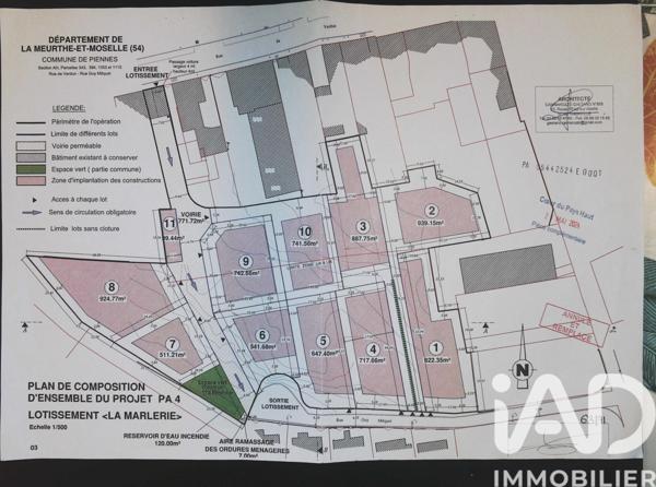 Terrain à vendre 822,35 m² Piennes