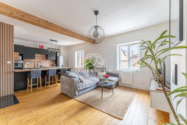 Appartement T2 Rénové de 55m2 avec cave et Jardin Partagé – Craponne