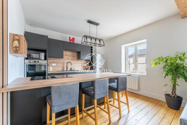 Appartement T2 Rénové de 55m2 avec cave et Jardin Partagé – Craponne