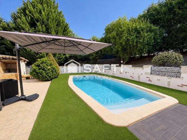 SAINT-PARDON-DE-CONQUES – Maison de plain-pied 124 m² – Piscine – Terrain arboré 2 546 m²