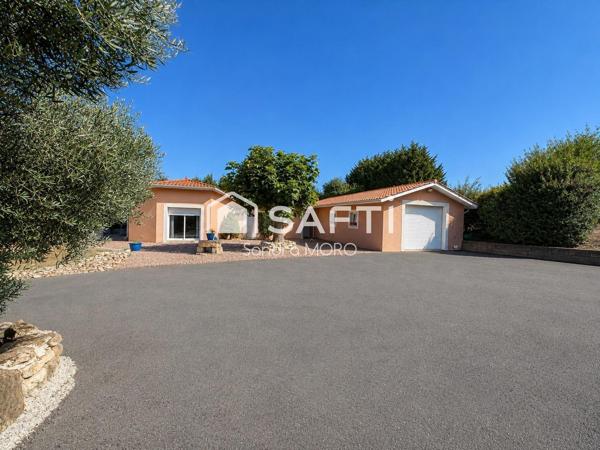 SAINT-PARDON-DE-CONQUES – Maison de plain-pied 124 m² – Piscine – Terrain arboré 2 546 m²