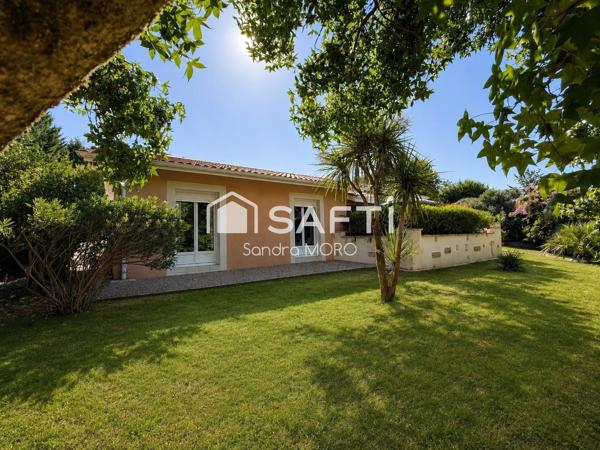SAINT-PARDON-DE-CONQUES – Maison de plain-pied 124 m² – Piscine – Terrain arboré 2 546 m²