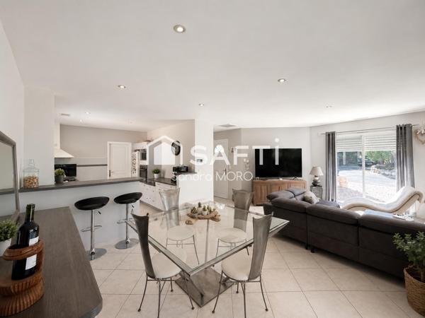 SAINT-PARDON-DE-CONQUES – Maison de plain-pied 124 m² – Piscine – Terrain arboré 2 546 m²