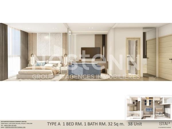 Appartement Phuket 2 pièce(s) 32 m2