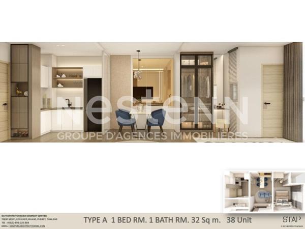 Appartement Phuket 2 pièce(s) 32 m2