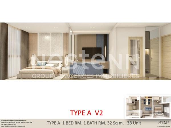 Appartement Phuket 2 pièce(s) 32 m2