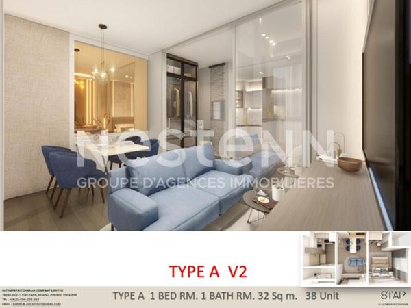 Appartement Phuket 2 pièce(s) 32 m2