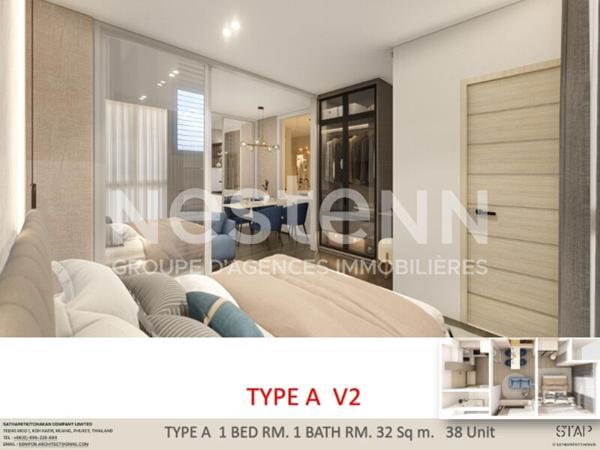 Appartement Phuket 2 pièce(s) 32 m2