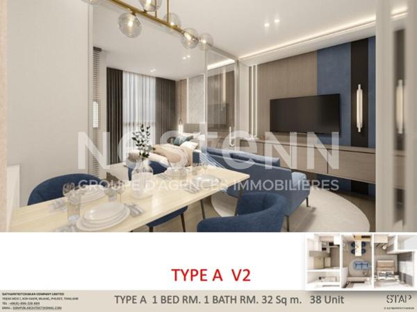 Appartement Phuket 2 pièce(s) 32 m2