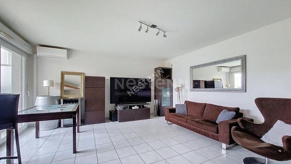 Orvault Haute Vallée - Mulonnière : En vente Superbe Appartement 2 ch. de 69M² en rez de jardin avec terrasse couverte, placards intérieurs, 1 cellier, 1 garage clos.