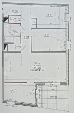 Appartement lumineux dans quartier résidentiel calme