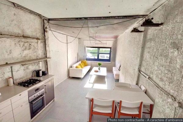 Appartement / Local commercial 97 m2 à rénover en loft