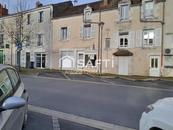 Maison sur étage de 106m² avec un local commercial de 25 m²