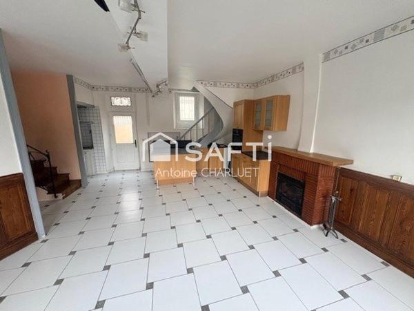 Maison sur étage de 106m² avec un local commercial de 25 m²