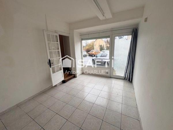 Maison sur étage de 106m² avec un local commercial de 25 m²
