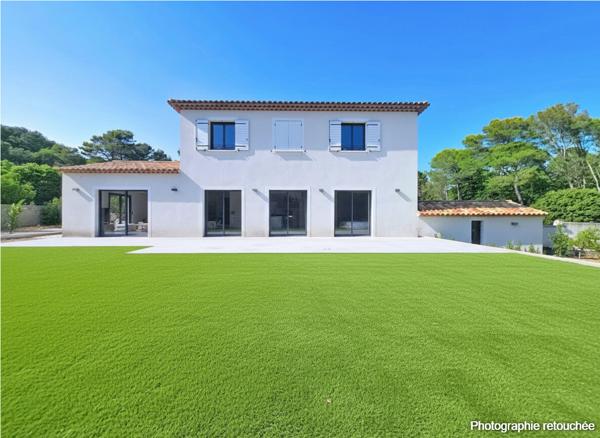 EXCLUSIVITE : MOUGINS LIMITE LE GUILLET / MAISON NEUVE AVEC PISCINE ET UN TERRAIN DE 1217M²