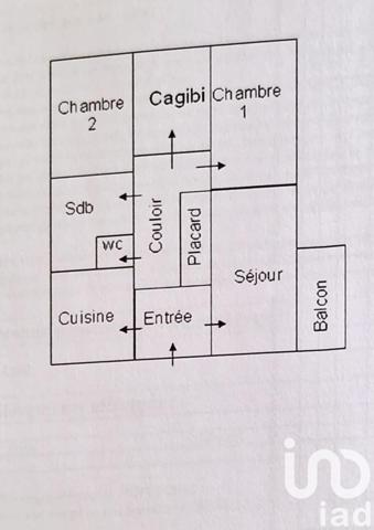 Appartement 3 pièces de 61 m² à Petit-Couronne (76650)