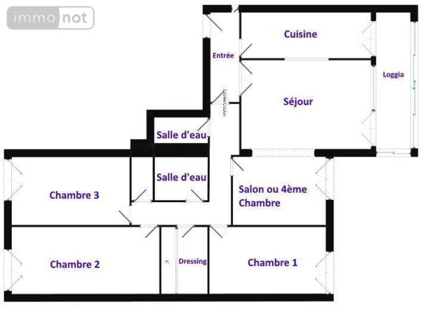 Appartement rénové à vendre à Le Mans dans la Sarthe (72000), ref : NL-72-195   
BOLLEE