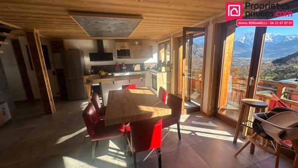 SALANCHES  Appartement duplex 81,72 m² + mezzanine ,3 chambres, Parfait état, 3 parkings 399 000  FAI