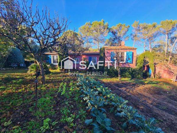 Pignans - Maison de plain-pied 70 m² sur un terrain de 2,5 ha, garage, annexes