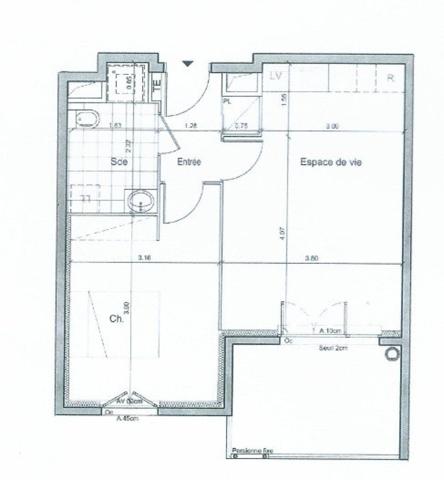 2P en dernier étage avec parking et terrasse dans une résidence de 2014