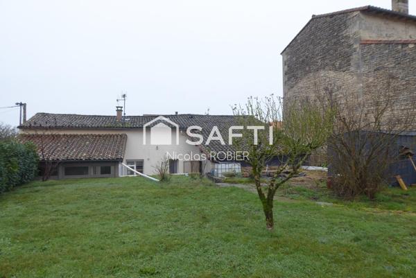 Maison de bourg avec grand jardin, garage, aux portes de Niort !