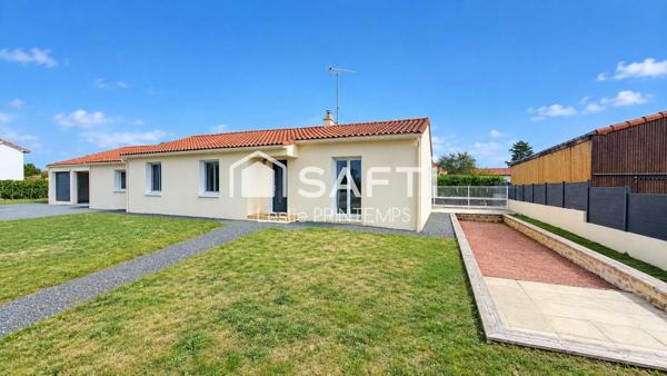 Plain pied 4 chambres double garage