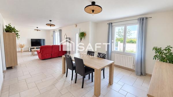 Plain pied 4 chambres double garage