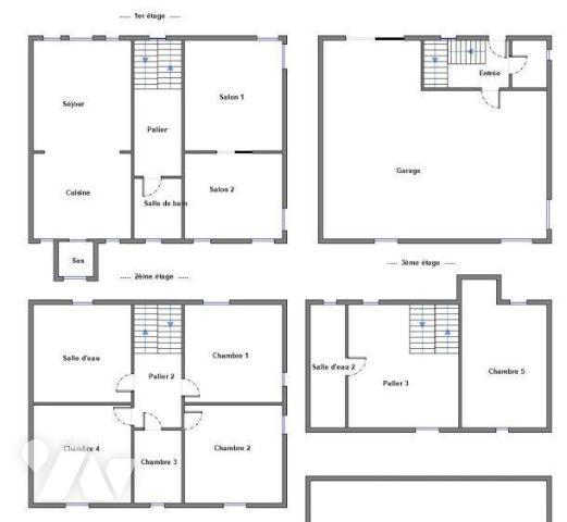 Maison bourgeaoise en pierres rénovée - 5 chambres - sous sol