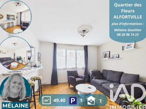 Appartement à vendre 3 pièces 49 m² Alfortville