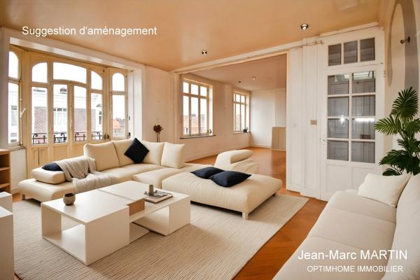 Appartement 4 pièces à vendre à Roubaix – 91,74 m² à rénover à 3 min du métro