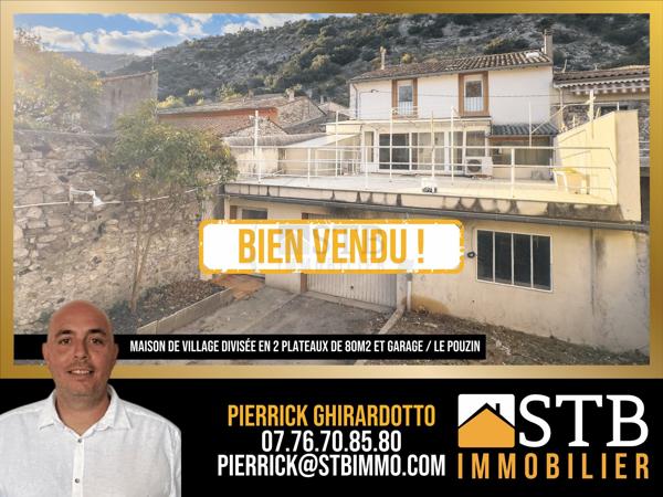 Maison de village à rénover avec potentiel au Pouzin
