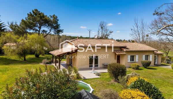 Maison plain-pied 3 chambres avec piscine et Garage