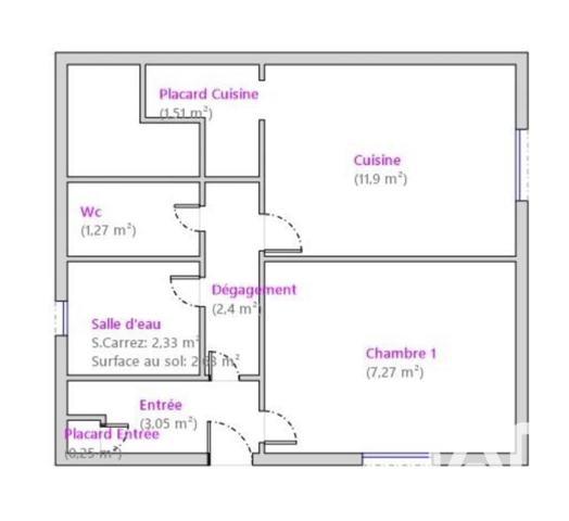Location appartement 2 pièces 28 m² Saze