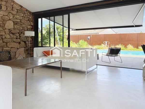 Maison en pierre de 130m² avec piscine sur 1064m² de terrain à Figanière (83830)