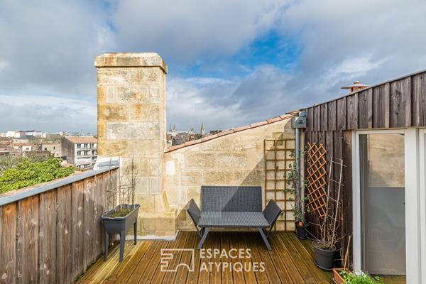 Elégant duplex au dernier étage avec terrasse et parking