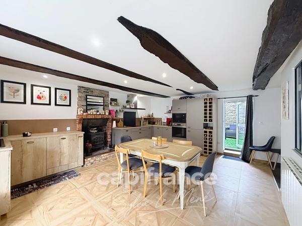 À vendre Maison de bourg de 123 m² – 3 chambres – Terrasse – Naizin / Évellys