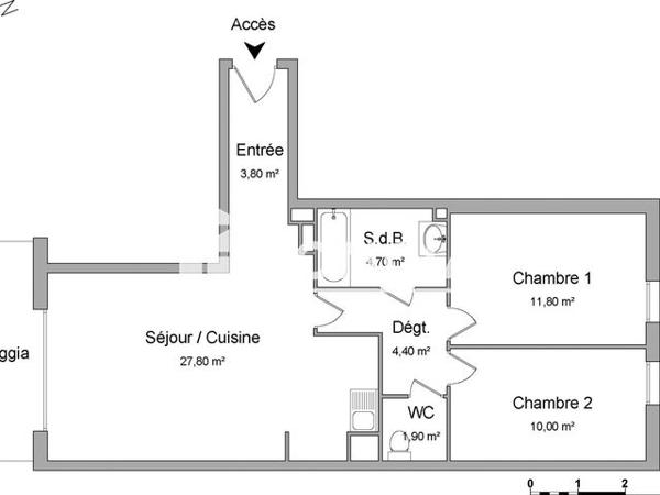Location Appartement 3 pièces 64.4 m² - 23 RUE DAMIETTE Sannois 95110