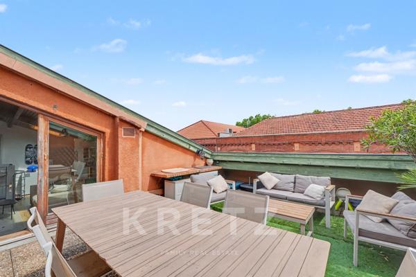 Duplex traversant T6, terrasse et balcons, ascenseur privé, Toulouse hyper-centre